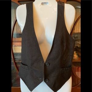 J. Crew vest M charcoal gray navy lining